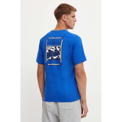 Памучна тениска The North Face S/S North Faces Tee в синьо с принт NF0A87NUCZ61 (NF0A87NUCZ61)