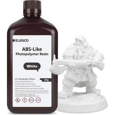 Elegoo ABS-like Resin 2KG, White (50.103.0173)