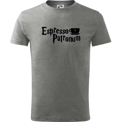 Harry Espresso Patronum tričko detské tmavosivý melír