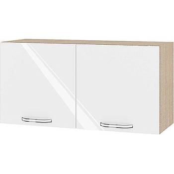 Image 1 of ИРИМ Горен кухненски шкаф Сити МФ-Бяло гланц-05-108 80 см