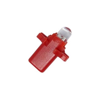 Лед крушки тип b8.3d 12v / 2w червен