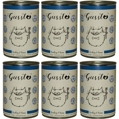 Gussto Cat Fresh Turkey & Tuna 6 x 400 g