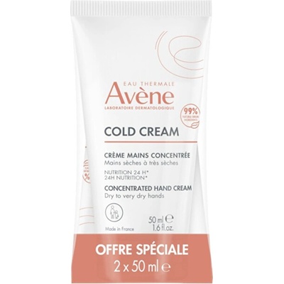 Avène Sada krémů na ruce pro suchou až velmi suchou pokožku Cold Cream 2 x 50 ml