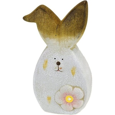 Dommio Zajac keramický s kvetinou 20 cm