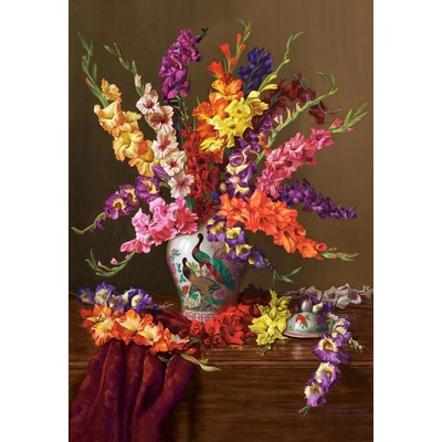 Castorland - Puzzle Gladioli in Chinese Vase - 1 000 piese