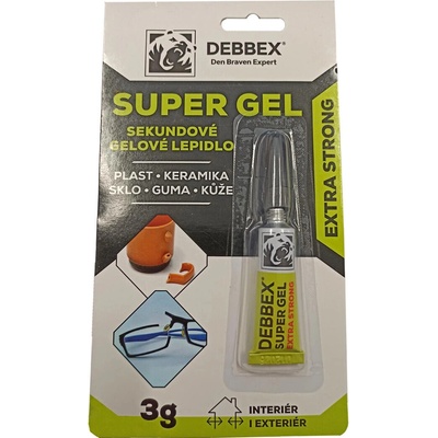 Debbex Sekundové gélové lepidlo Super Gel 3 g