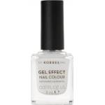 KORRES Лак с гел ефект с бадемово масло, Korres Gel Effect Nail Colour 2 Porcelain White 11ml