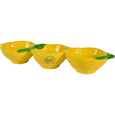 Kaemingk Servírovací miska z dolomitu citrony 28 x 8 x 4 cm