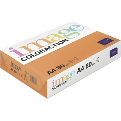 Coloraction barevný xerografický papír Image 80g A4, cihlově oranžová, balení 500 archů