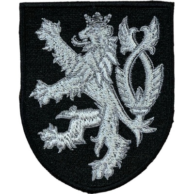 Nášivka český lev erb černý T20-2045