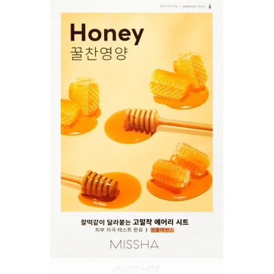Missha Airy Fit Honey озаряваща платнена маска 19 гр