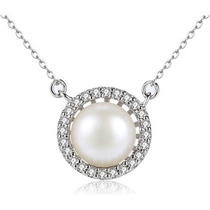 Silenti Jewelry Сребърно колие "Перлено Топче