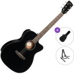 Cort L60CE Standard SET Black Gloss Електро-акустична китара Джъмбо