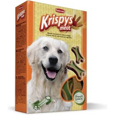 Padovan Krispys лакомство - бисквити за кучета с вкус на месо, 500 гр