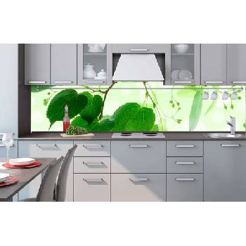 DIMEX ART Фототапет за кухня - зелени листа 260 x 60 см