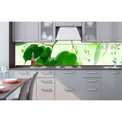 DIMEX ART Фототапет за кухня - зелени листа 260 x 60 см