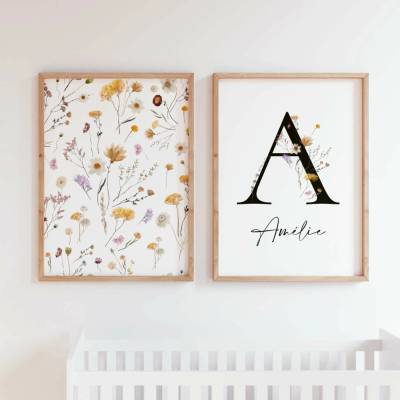 Personifikovaný set 2 obrazů WILDFLOWERS Velikost: 21 x 30
