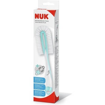 Nuk Четка за шише и биберон 2 в 1 NUK - Twist, Mint (10256506)