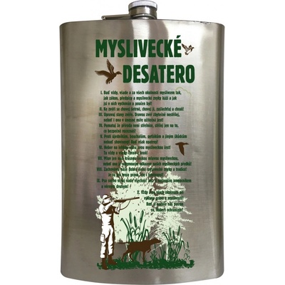 Nerezová placatka 1 litru Pro myslivce 8