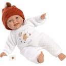 Llorens 63303 LITTLE BABY realistická miminko s měkkým látkovým tělem 32 cm