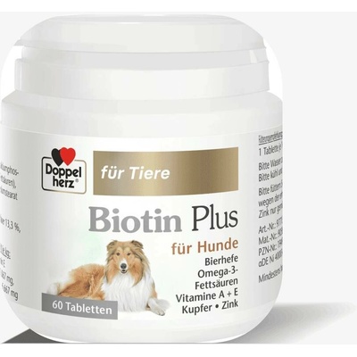 Doppelherz Biotin Plus pro psy 60 tablet 90 g