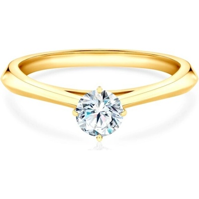 Savicki Zásnubný prsteň The Light žlté zlato laboratórny diamant DL R2 3 LAB Z
