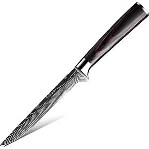 HARAHU Кухненски нож BL-38115 - Boning / Черен / Кафяв KP38115