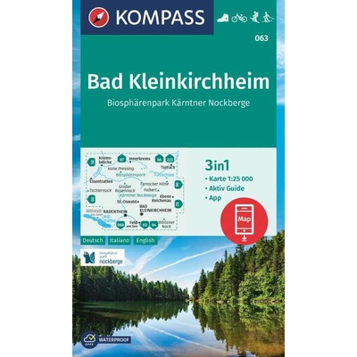 Kompass 063 Bad Kleinkirchheim 1:25 000 turistická mapa