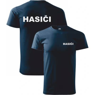 Maximalshop Tmavě modré tričko pro hasiče