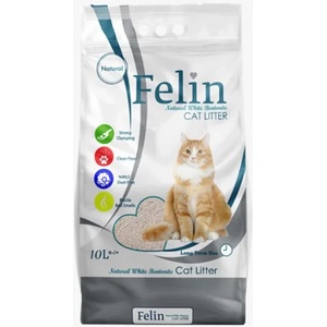 Clear Cat Felin natural - калциев бентонит БЕЗ АРОМАТ, с висока способност да се слепва на топче - 100% естествена, 5 литра - Турция