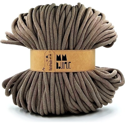 MMboutique bavlněná šňůra 9mm Coffee