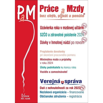 PaM č. 1 / 2024 - Uzávierka roka v mzdovej učtárni