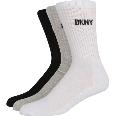 DKNY Чорапи DKNY Ribbed 3 Pack Socks - Blk/Wht/Grey
