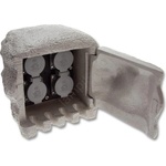 Ecolite XSTA-224G - Външен стълб с 4 гнезда IP44 (EC0163)