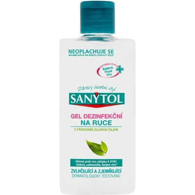 Sanytol Gel dezinfekční na ruce s přírodním zeleným čajem 75 ml