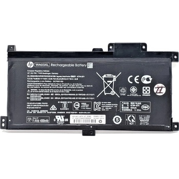 Image 1 of HP HP, 3 клетки, 11.4V, 48Wh, Оригинална (WA03XL)