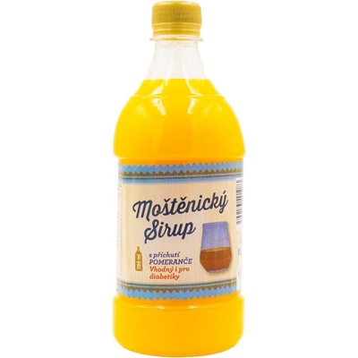 Moštěnický sirup Pomeranč DIA vhodný i pro diabetiky 0,7 l