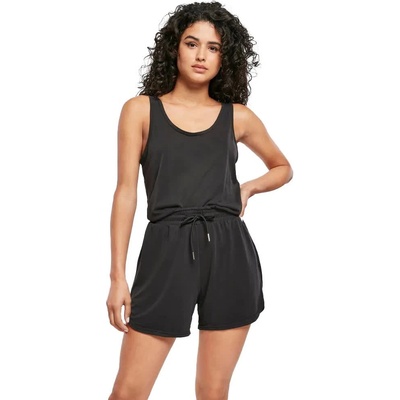 Urban classics Modal sleeveless romper - Black (Black)