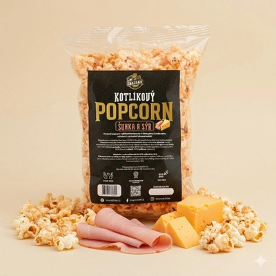 SnackAir Kotlíkový popcorn šunka a sýr 1,7 l