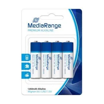 MediaRange Алкални батерии на MediaRange Premium, Mignon AA | LR6 | 1.5V, Pack 4 - MRBAT104