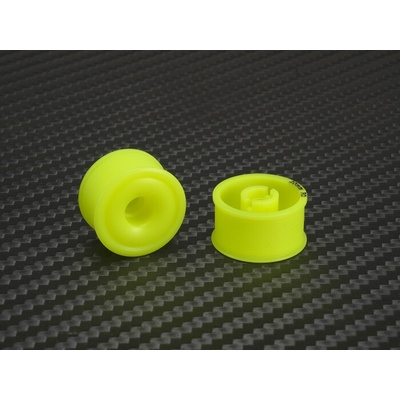 PN Racing Mini-Z 2WD Machine Delrin Cut Formula 11x20 mm Flanged Wheel R0 Yellow