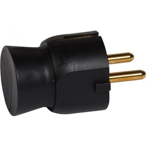 Legrand Щепсел черен 2P+Т 16A 250V 90'' изход на кабела /25бр/ - 050178 (050178)