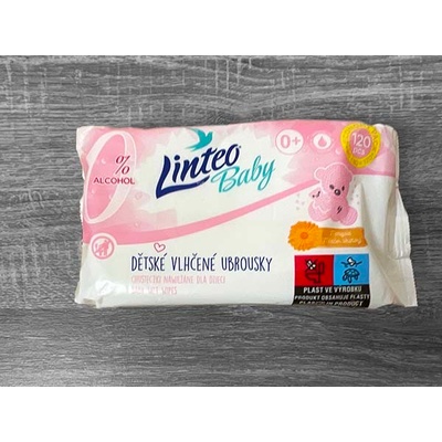 Linteo Baby Soft and Cream vlhčené ubrousky 120 ks – Zboží Dáma