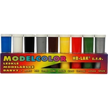 HB-Lak Modelcolor lesklé modelářské barvy sada 9× 20 g