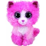 TY Toys Плюшена играчка TY Toys Beanie Boos - Къдрева котка, 24 cm, розова (TY36479) - ozone