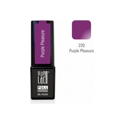 GlamLac Gel lak fialový 220 Purple Pleasure 6 ml