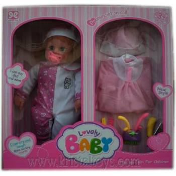 Image 1 of Детска играчка Кукла с биберон, смее се и плаче