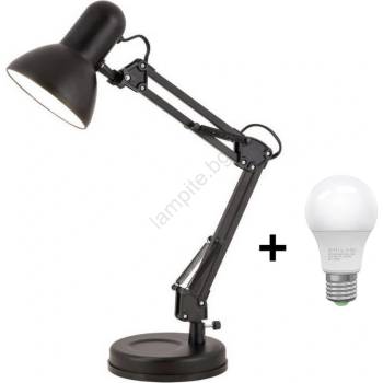 Brilagi - LED Настолна лампа ROMERO 1xE27/10W/230V черна (LEDBG0261)