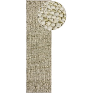 Flair Rugs Каки ръчно изработена пътека със смес от вълна 60x230 cm Minerals - Flair Rugs (503119376387)