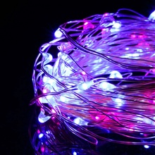 SPRINGOS LED reťaz Nano Duo 2 m 20 LED 2x AA ružová modrá